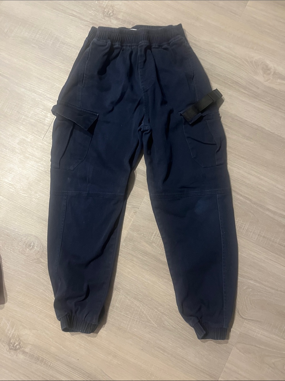 Boys  Navy Cargo Jogger Pants - Comfortable Athletic Fit